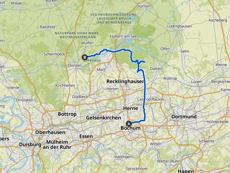 Emscher-Radweg – Phönix Werk Dortmund Runde von Zeche Constantin